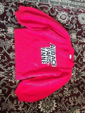 2 for $50 - Suncoo Paris Woman's size T1 Red Knit Sweater